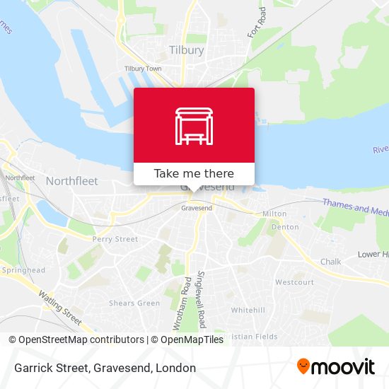 Garrick Street, Gravesend map