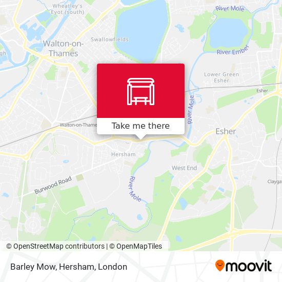 Barley Mow, Hersham map