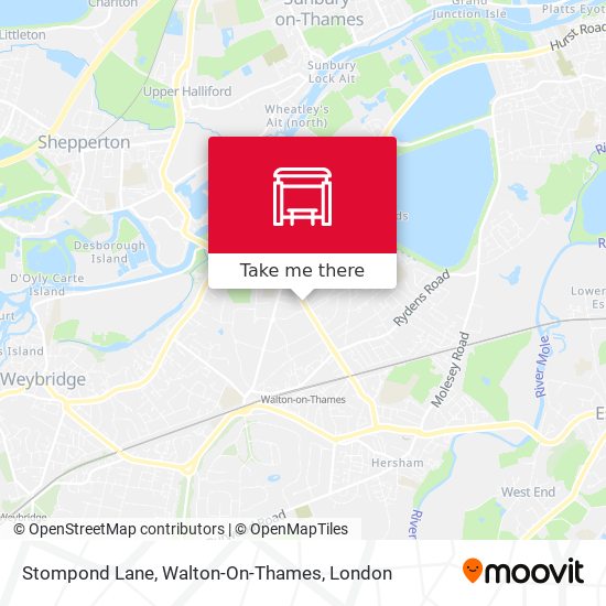 Stompond Lane, Walton-On-Thames map
