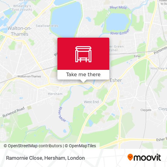 Ramornie Close, Hersham map