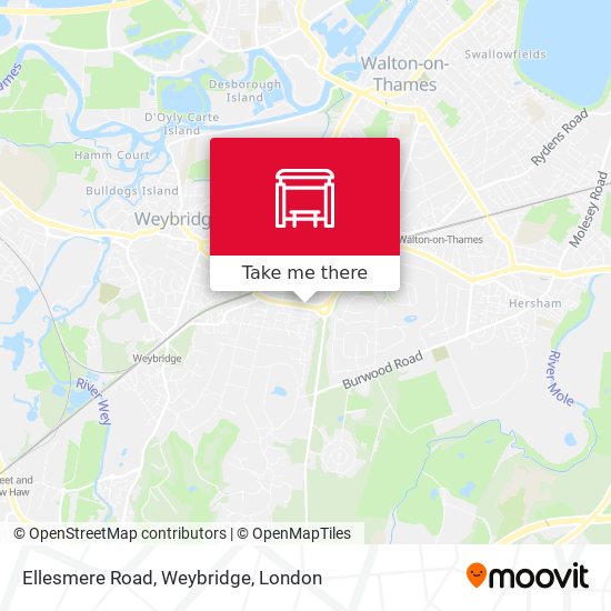 Ellesmere Road, Weybridge map