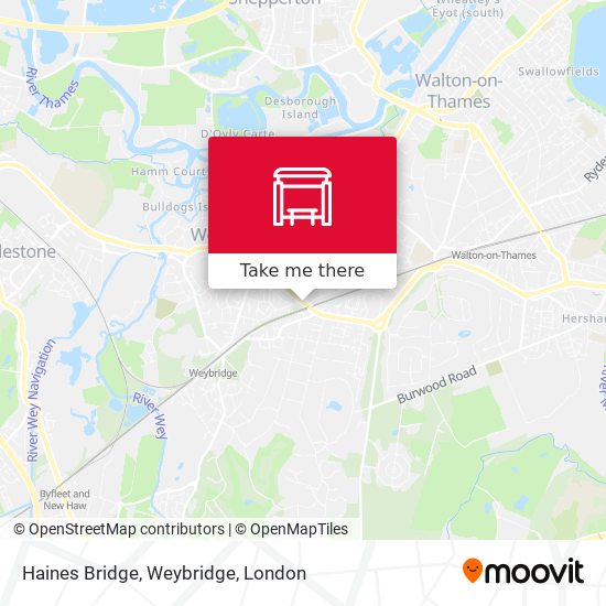 Haines Bridge, Weybridge map