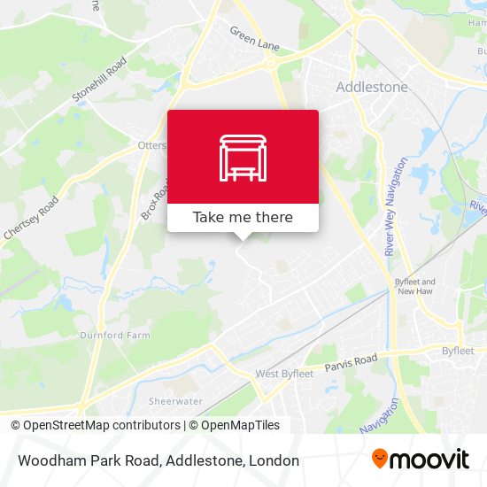 Woodham Park Road, Addlestone map