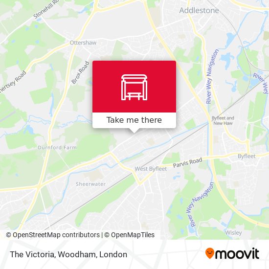 The Victoria, Woodham map