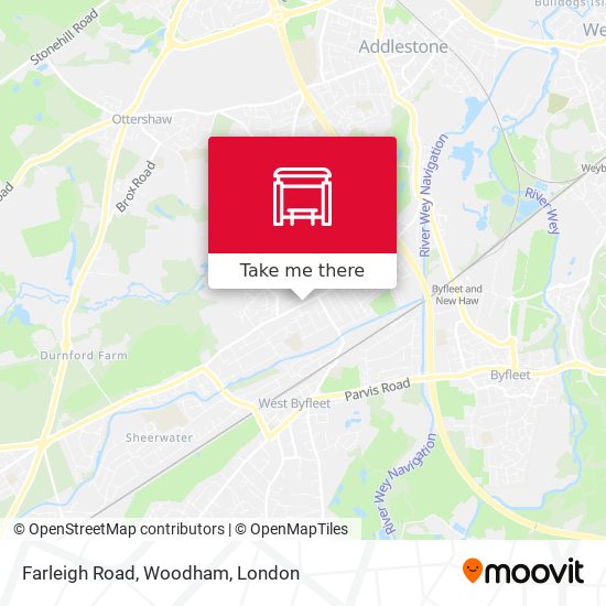 Farleigh Road, Woodham map