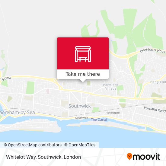 Whitelot Way, Southwick map