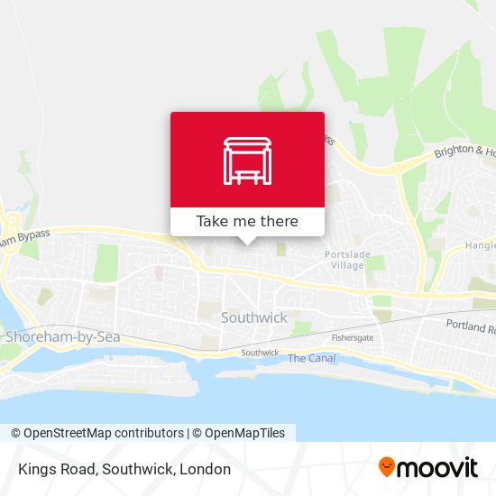 Kings Road, Southwick map
