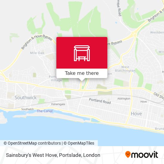Sainsbury's West Hove, Portslade map
