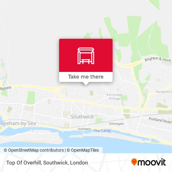 Top Of Overhill, Southwick map