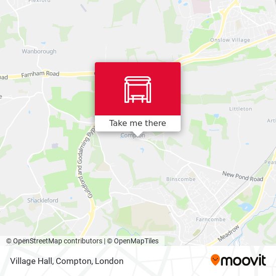 Village Hall, Compton map