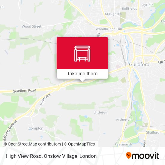 High View Road, Onslow Village map