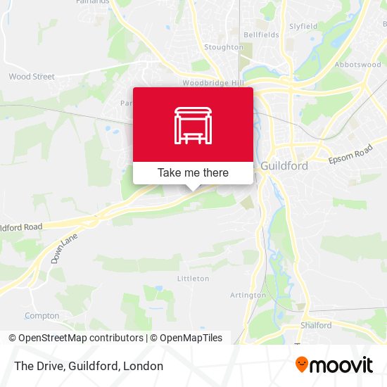 The Drive, Guildford map