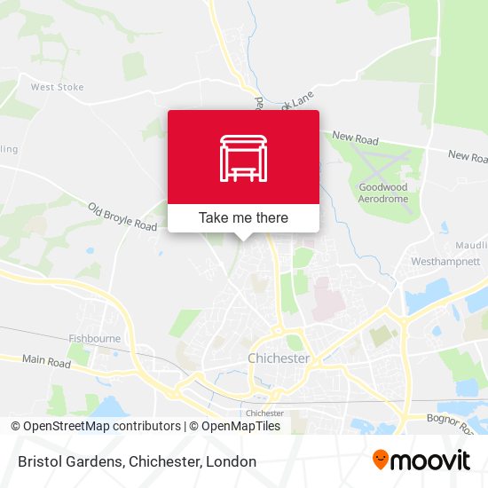 Bristol Gardens, Chichester map