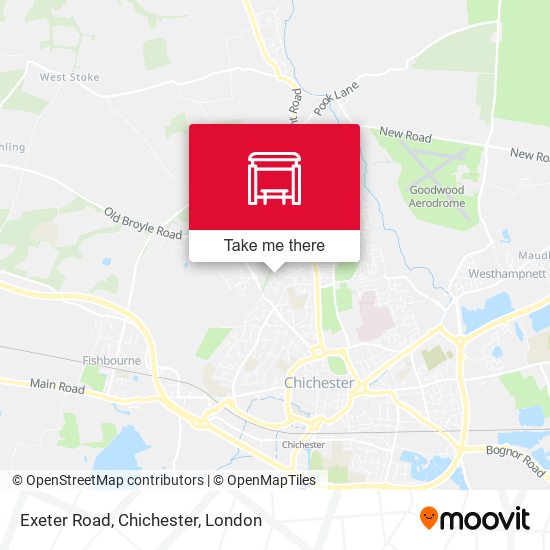 Exeter Road, Chichester map