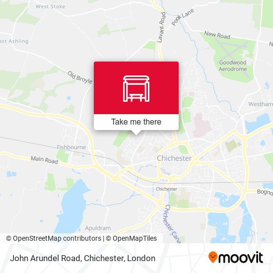 John Arundel Road, Chichester map