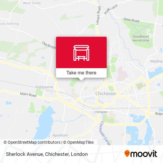 Sherlock Avenue, Chichester map