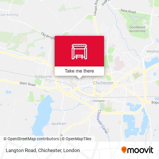 Langton Road, Chichester map