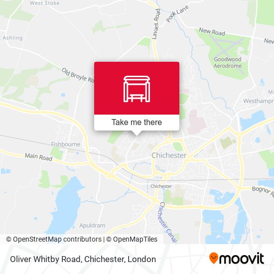 Oliver Whitby Road, Chichester map