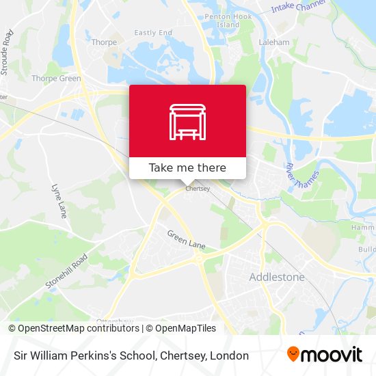 Sir William Perkins's School, Chertsey map