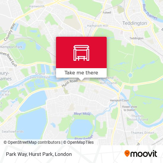 Park Way, Hurst Park map