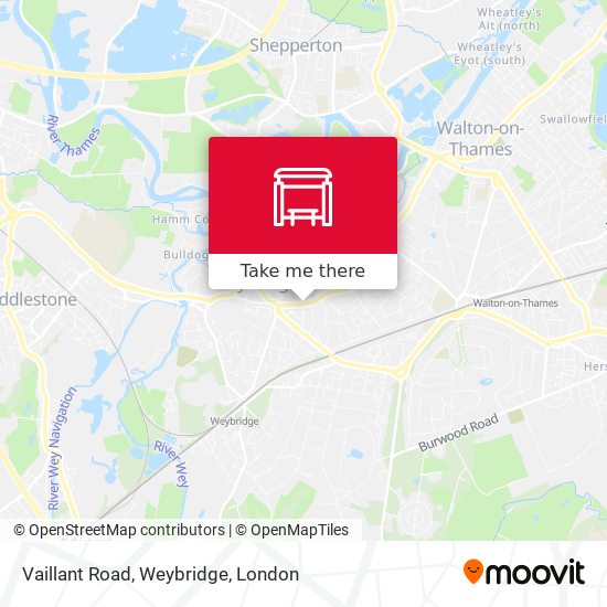 Vaillant Road, Weybridge map