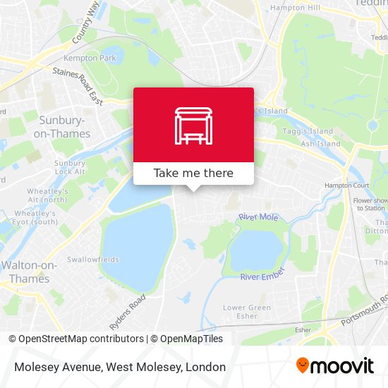 Molesey Avenue, West Molesey map