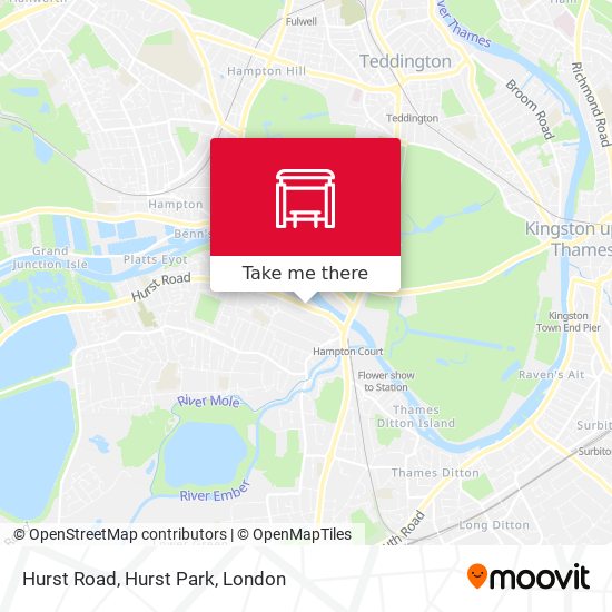 Hurst Road, Hurst Park map