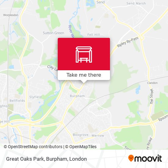 Great Oaks Park, Burpham map