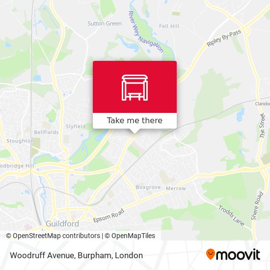 Woodruff Avenue, Burpham map
