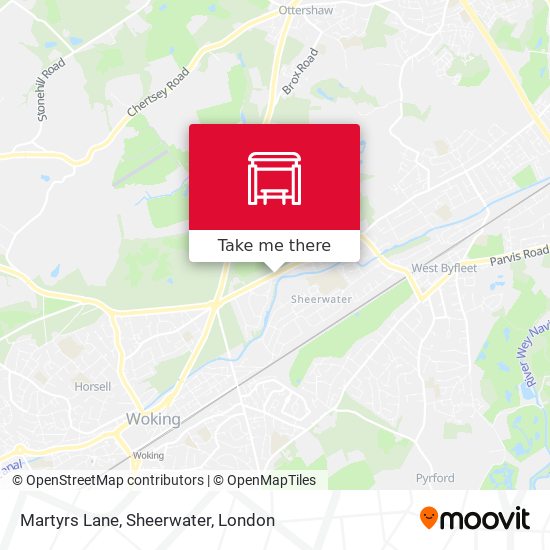 Martyrs Lane, Sheerwater map