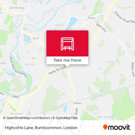 Highcotts Lane, Burntcommon map