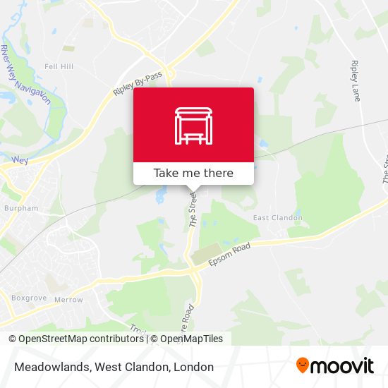 Meadowlands, West Clandon map