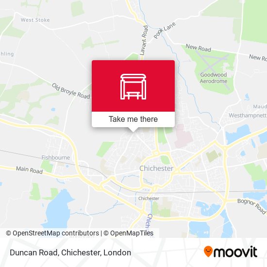 Duncan Road, Chichester map