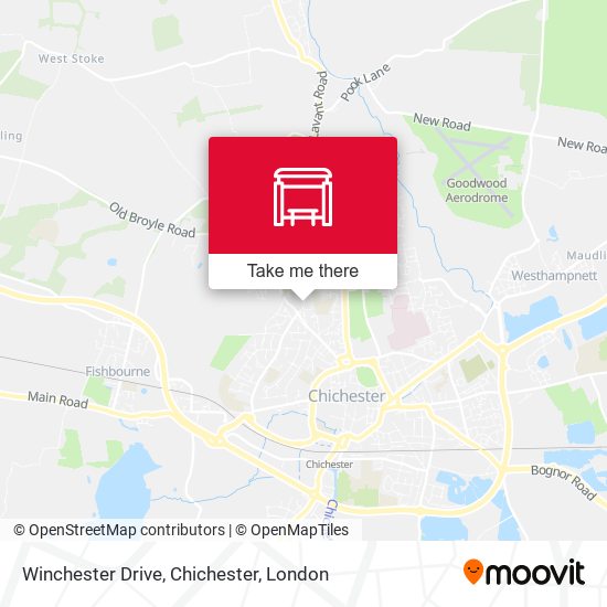 Winchester Drive, Chichester map