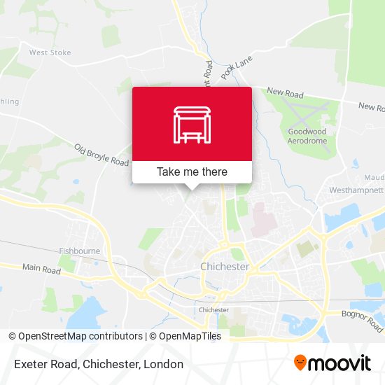 Exeter Road, Chichester map