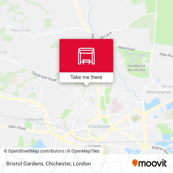 Bristol Gardens, Chichester map