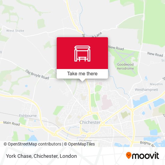 York Chase, Chichester map