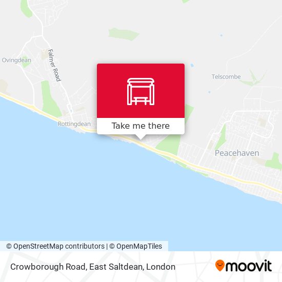Crowborough Road, East Saltdean map