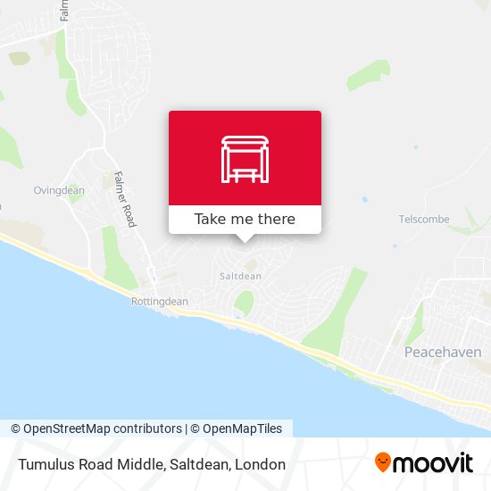 Tumulus Road Middle, Saltdean map