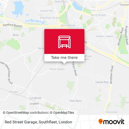 Red Street Garage, Southfleet map