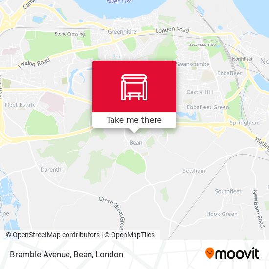 Bramble Avenue, Bean map