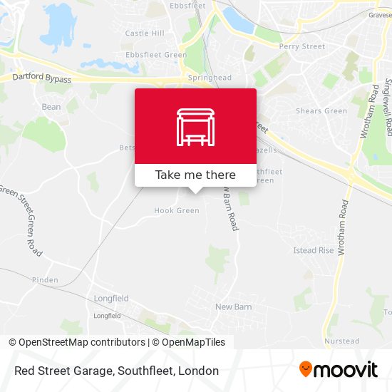 Red Street Garage, Southfleet map