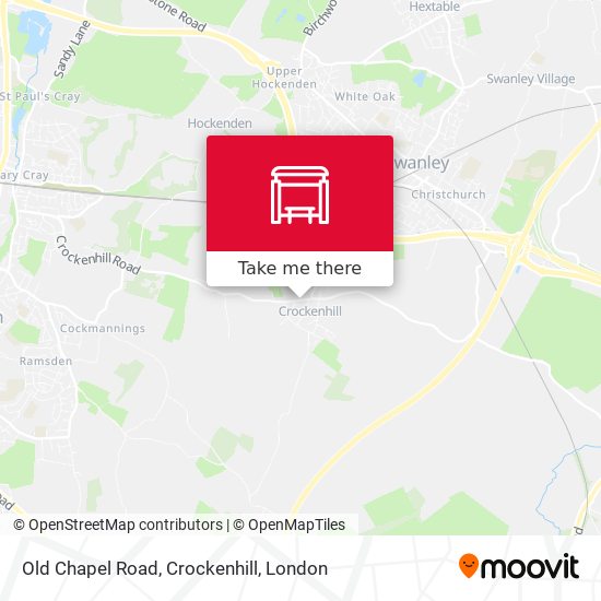 Old Chapel Road, Crockenhill map