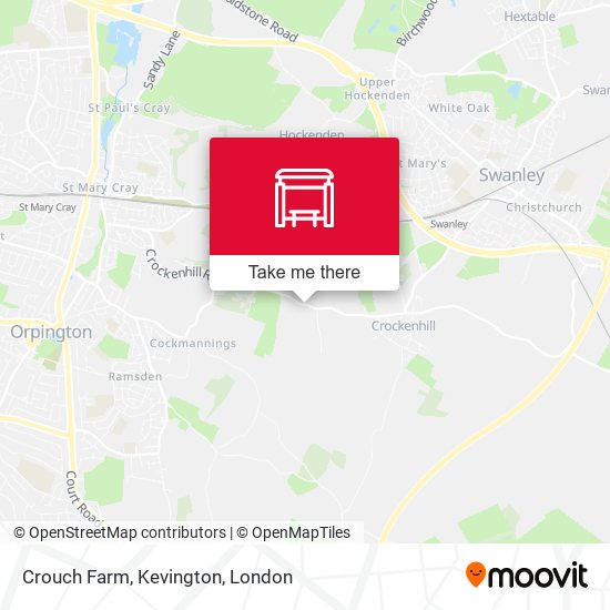Crouch Farm, Kevington map