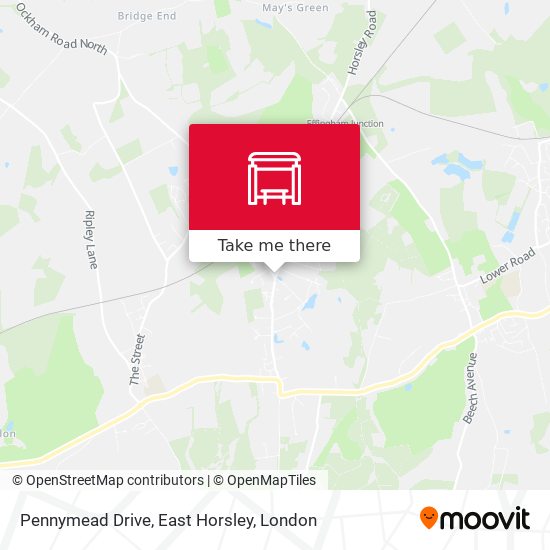 Pennymead Drive, East Horsley map