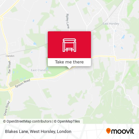 Blakes Lane, West Horsley map