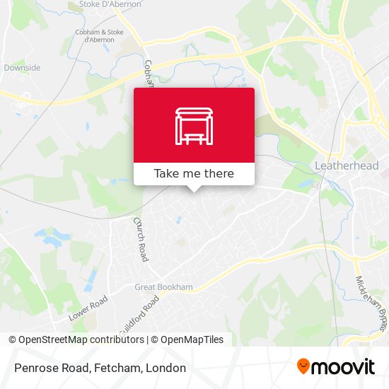 Penrose Road, Fetcham map