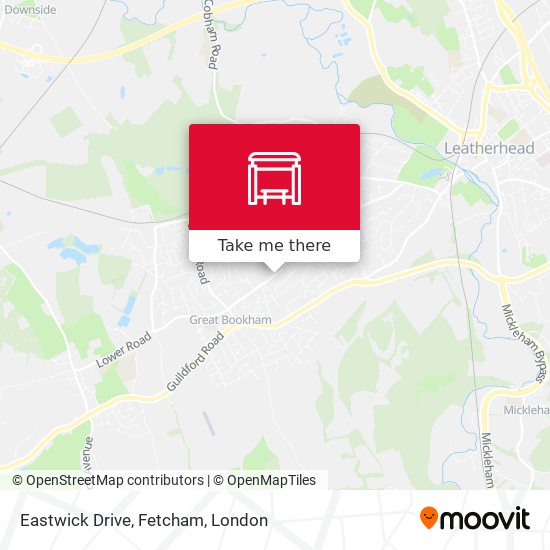 Eastwick Drive, Fetcham map