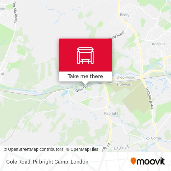 Gole Road, Pirbright Camp map