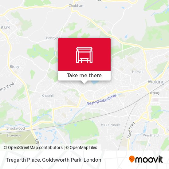 Tregarth Place, Goldsworth Park map